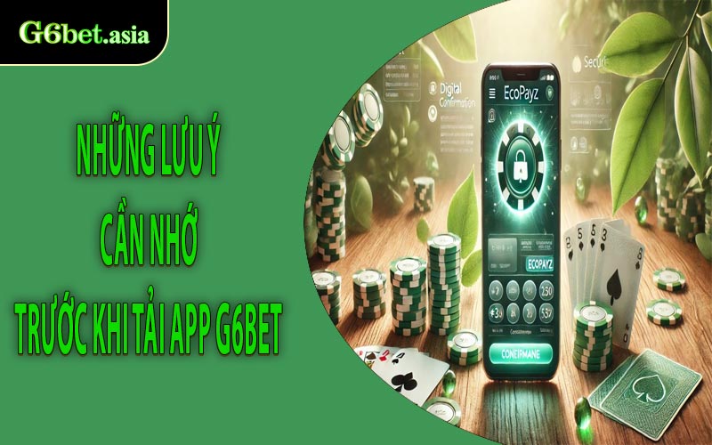 Những lưu ý cần nhớ trước khi tải app G6bet