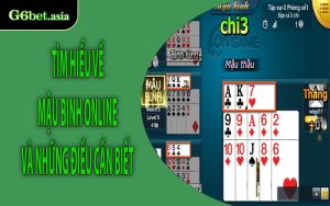 Tìm hiểu về Mậu Binh online và những điều cần biết