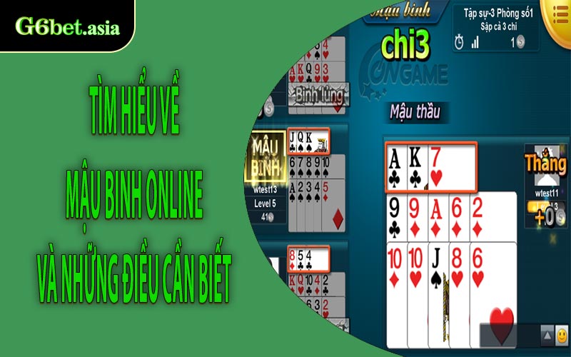 Tìm hiểu về Mậu Binh online và những điều cần biết