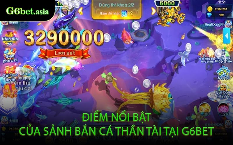 Điểm Nổi Bật Của Sảnh Bắn Cá Thần Tài Tại G6BET